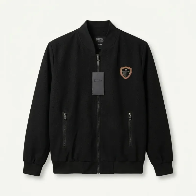 Men's Casual Zip-Up Bomber Jacket Collection (4 Colors)